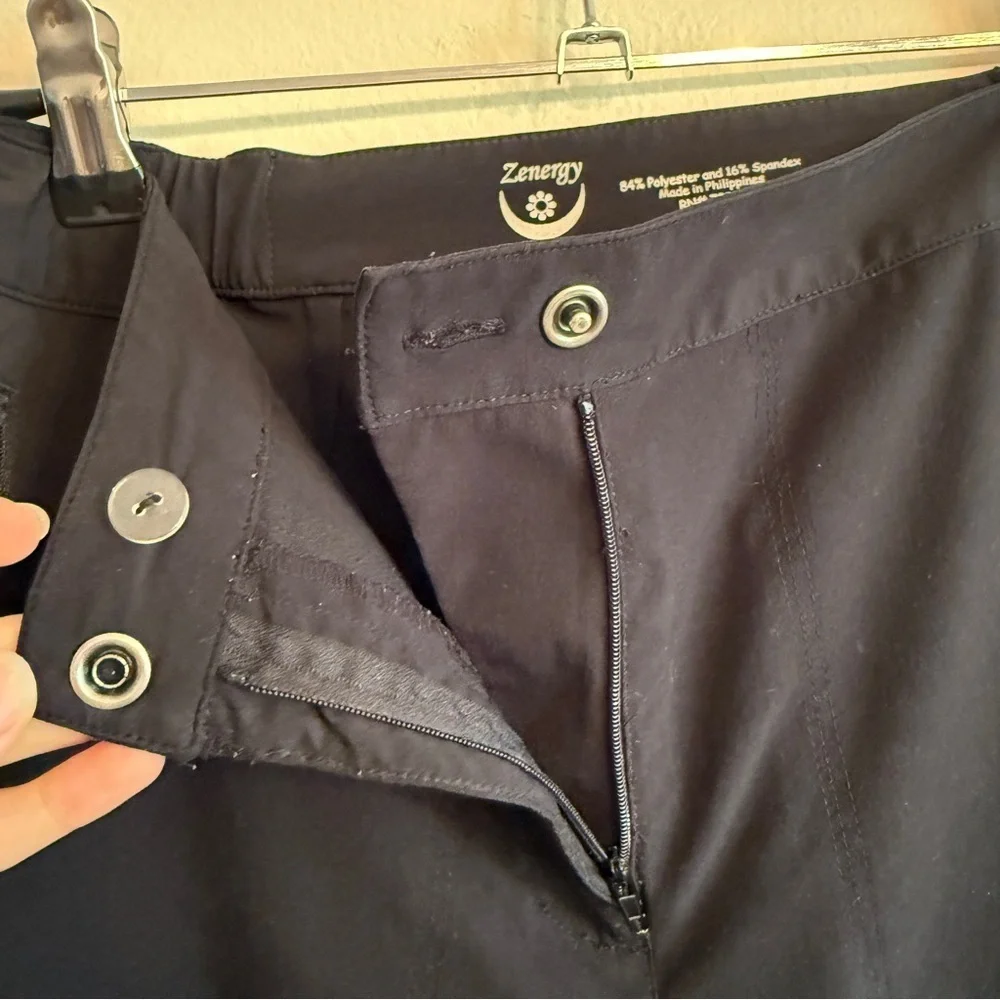 Zenergy by Chicos black pants size 1 - Picture 4 of 7